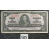 Image 1 : 1937 CDN $10 BANKNOTE