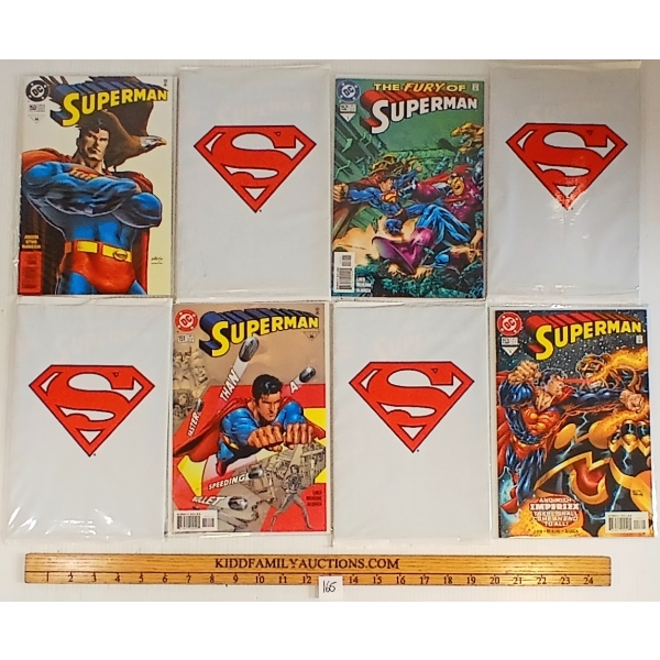 LOT OF 8 - DC SUPERMAN COMIC BOOKS - #150-153 & 500