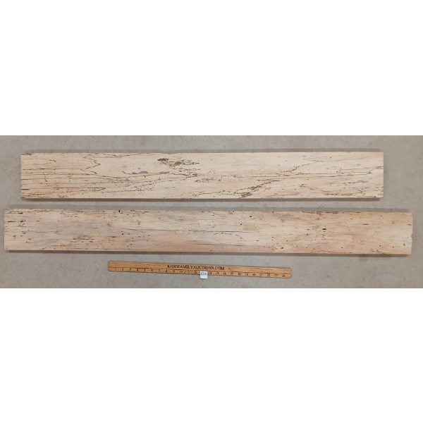 LOT OF 2 - SPALTED MAPLE WOOD BOARDS