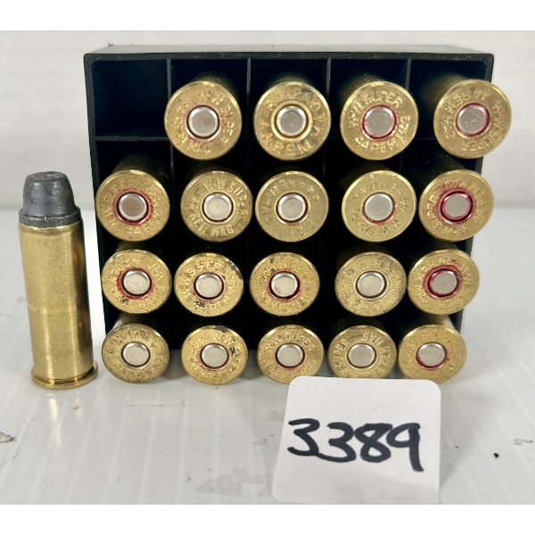 AMMO: 20X RELOADS .44 REM MAG - LSWC
