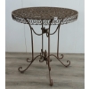 Image 3 : WROUGHT IRON GARDEN TABLE W/ GLASS TOP