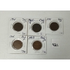 LOT OF 5 - CDN LARGE PENNIES - INCL 1896 & 1900, ETC.