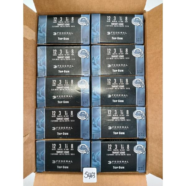 AMMO: 250X FEDERAL 12GA - 2-3/4IN - #8 SHOT