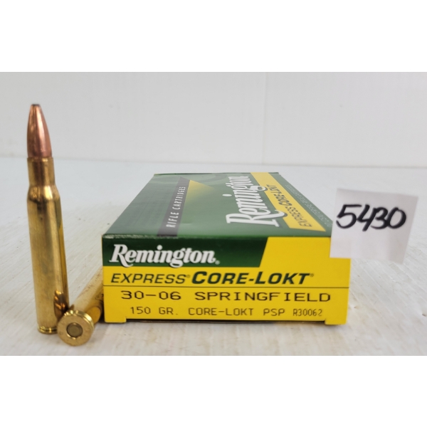 AMMO: 20X REMINGTON .30-06SPRG - 150GR - PSP