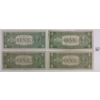 Image 2 : LOT OF 4 - 1935 & '57 U.S. $1 BANKNOTES - SILVER CERT.