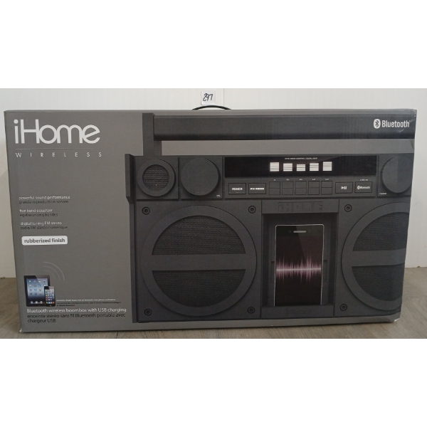 IHOME BLUETOOTH WIRELESS BOOMBOX