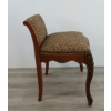 Image 2 : ROCOCO STYLE VANITY CHAIR W/ CHEETAH PRINT UPHOLSTERY