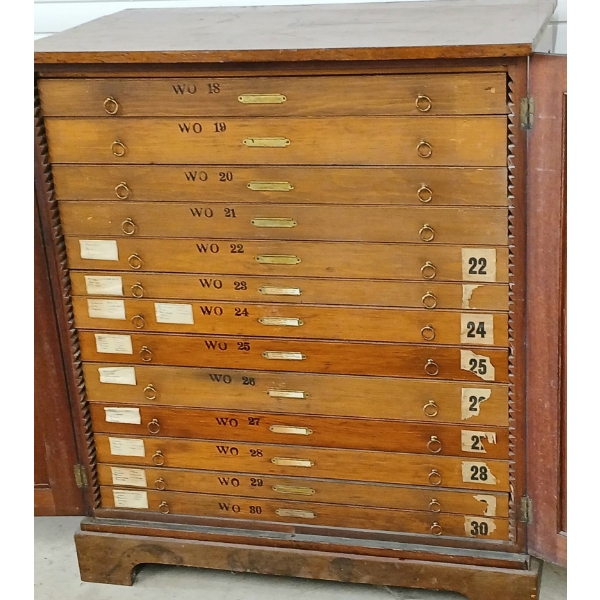 SPECIMEN CABINET - MAHOGANY