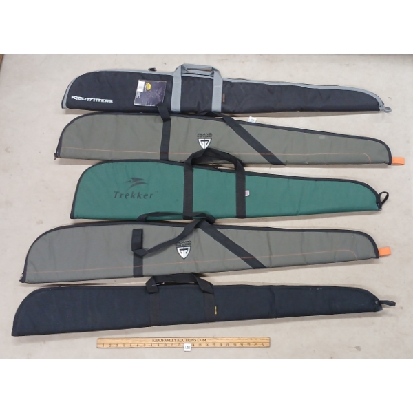 LOT OF 5 - SOFT LONG GUN CASES