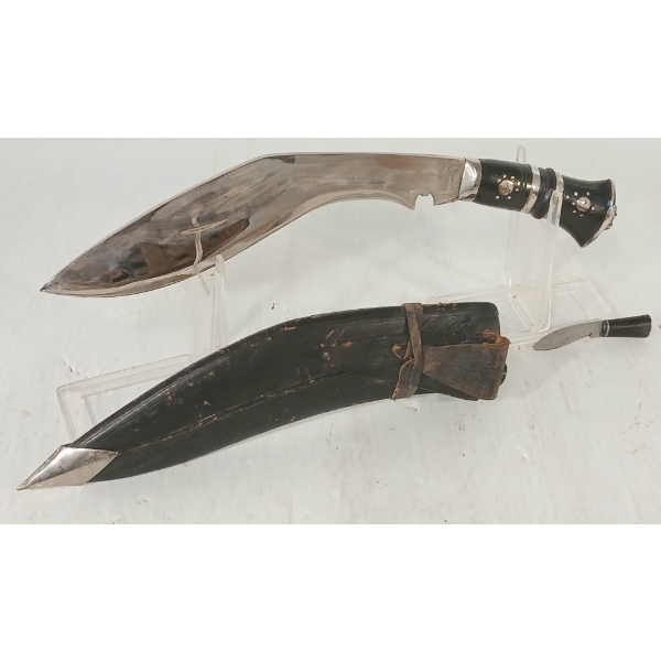 INDIAN KHANJAR KNIFE W/ SCABBARD