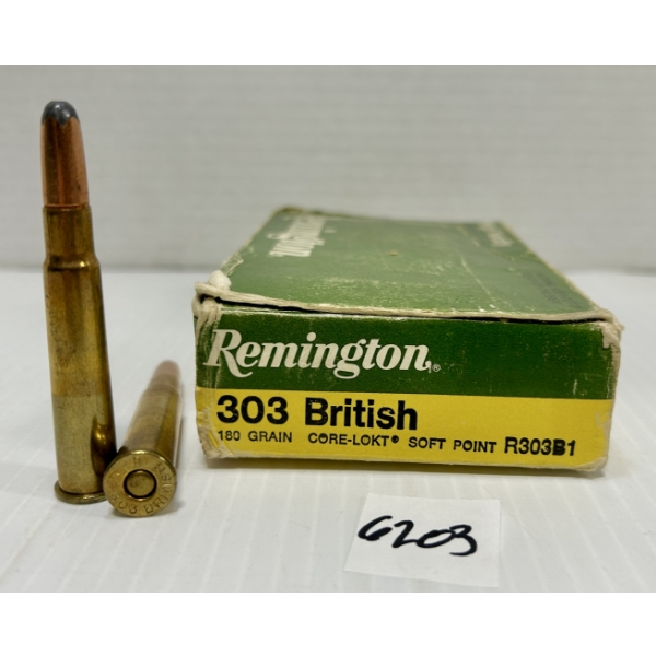 AMMO: 20X REMINGTON .303 BRIT - 180 GR SP