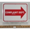Image 1 : COMPLAINT DEPT. 8,814KM SST SIGN