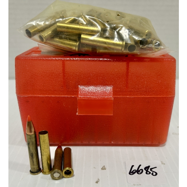 AMMO / BRASS: 16X LIVE & 62X BRASS .22 CCM - RELOADS