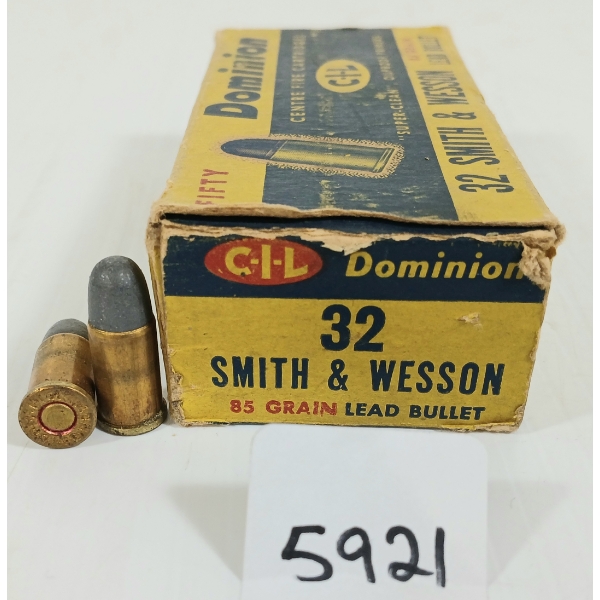 AMMO: 47X DOMINION .32 SMITH & WESSON - 85GR - RN 
