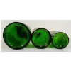 Image 6 : SET OF GREEN GLASS APOTHECARY BOTTLES