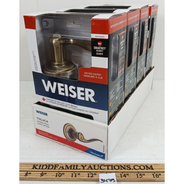 LOT OF 4 - WEISER SMART KEY LOCKS