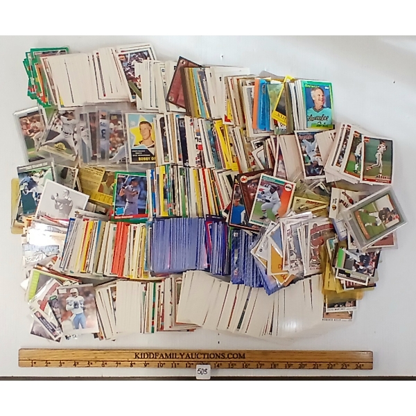 QTY OF 1970'S-1990'S MIXED SPORTS CARDS - BASEBALL, FOOTBALL & HOCKEY