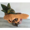 Image 7 : CARVED WOOD LOOK CIGAR STORE FIGURE - NATIVE AMERICAN TOBACO TRADE FIGURE