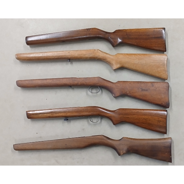 LOT OF 5 - RIFLE STOCKS - INCL BSA SPORTSMAN