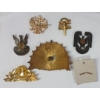 Image 2 : LOT OF 7 - BADGES - INCL RUSSIAN CAP BADGES, SOVIET POLICE, POLISH ARMY & ROYAL LEICESTERSHIRE