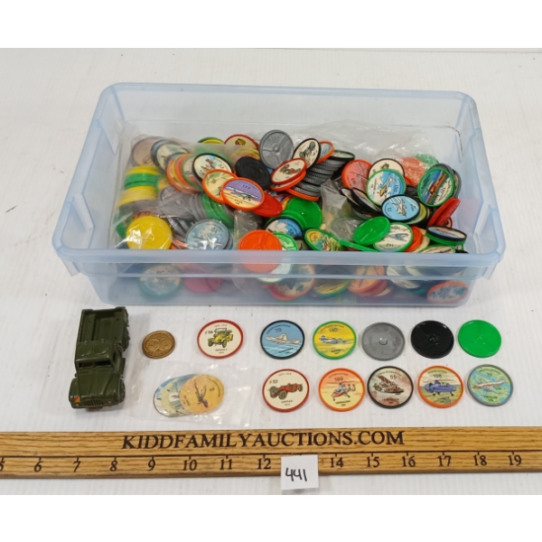 QTY OF MISC JELL-O TOKENS - INCL AIRPLANES