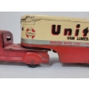 Image 7 : MARX PRESSED STEEL UNITED VAN LINES MOVING TRUCK W/ TRAILER