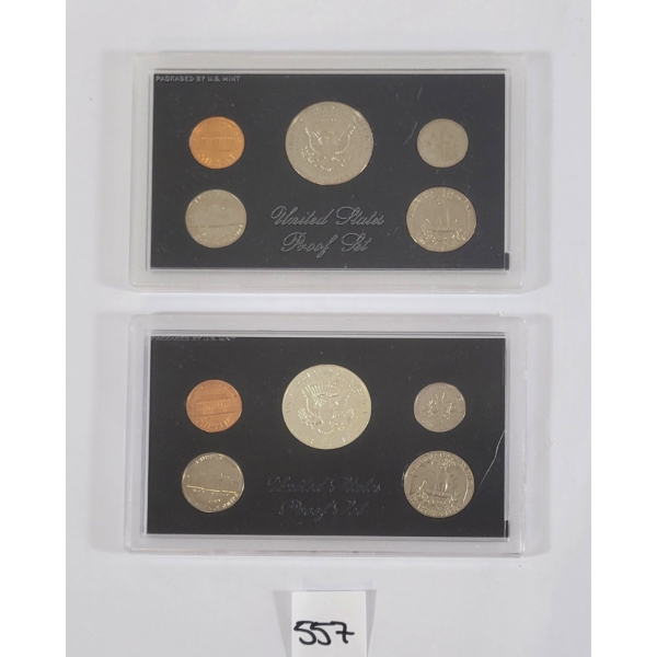 LOT OF 2 - 1970 & 1972 U.S. PROOF SETS