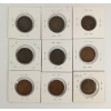 Image 2 : LOT OF 9 - 1859-1912 CDN LARGE CENTS