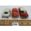 Image 5 : LOT OF 3 - SCHUCO DIECAST WIND UP MICRO RACERS - INCL JAGUAR "E" TYPE, VW & MERCEDES 220 S