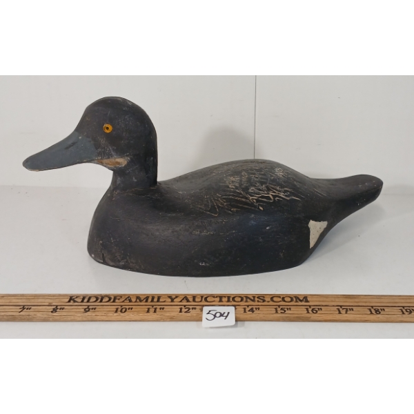 1940'S GOLDEN EYED DECOY DUCK 