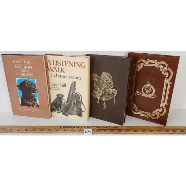 LOT OF 4 - BOOKS - "PASSING A GOOD TIME", "A LISTENING WALK", "THE WHISPERING WINGS OF AUTUMN", ETC.