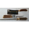 Image 1 : LOT OF 3 - ANTON WINGEN J.R. STAG HANDLE CARVING SET
