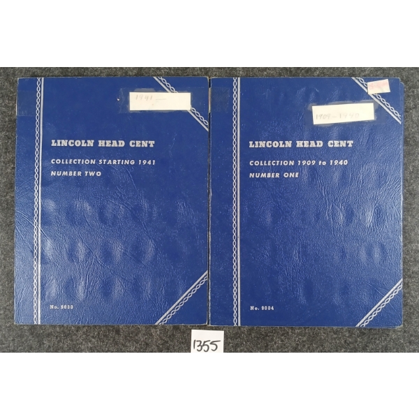 LOT OF 2 - 1909-1971 LINCOLN HEAD CENT BOOKLETS
