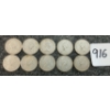 Image 2 : LOT OF 10 - 1960-1968 CDN 10 CENT COINS