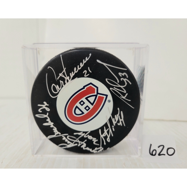  SIGNED MONTREAL CANADIENS HOCKEY PUCK 