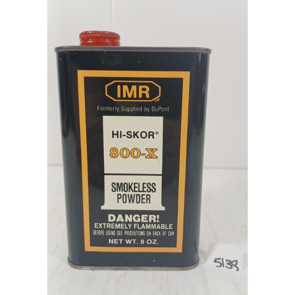 POWDER: IMR HI-SKOR 800-X SMOKELESS POWDER - 8 OZ