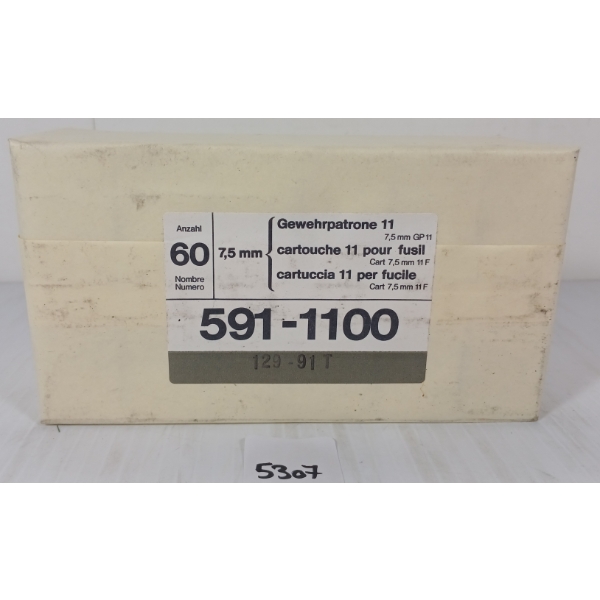 AMMO: QTY OF 7.5XSS SWISS - SEALED