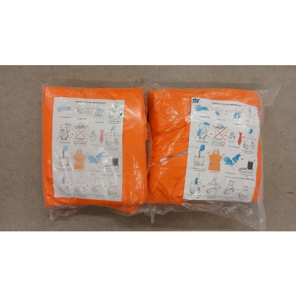 LOT OF 2 - HAZMAT SUITS