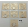 Image 2 : LOT OF 7 - CDN 25 CENT SILVER PCS - 1943-1948