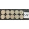 Image 2 : LOT OF 10 - 1951 CDN 10 CENT COINS