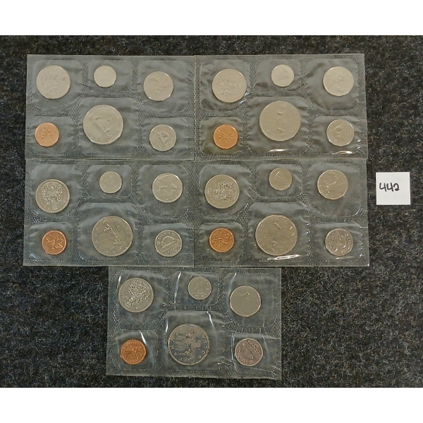 LOT OF 5 - 1975-1981 CDN PROOF SETS