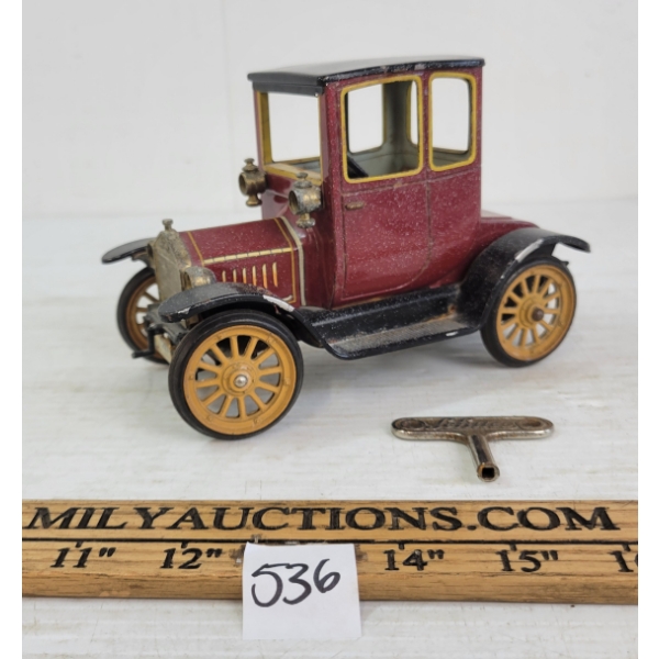 SCHUCO TIN WIND UP 1917 FORD COUPE T W/ BRAKES