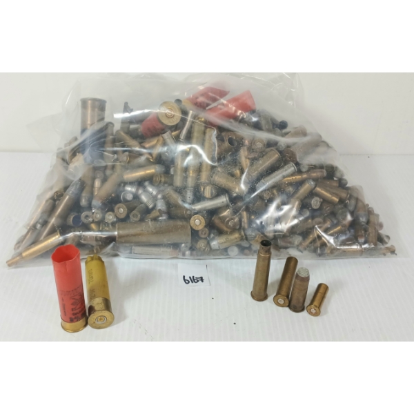 AMMO / BRASS / BULLETS: QTY OF MISC RNDS - INCL .458 WIN MAG, .38 SPL - 17.5LBS