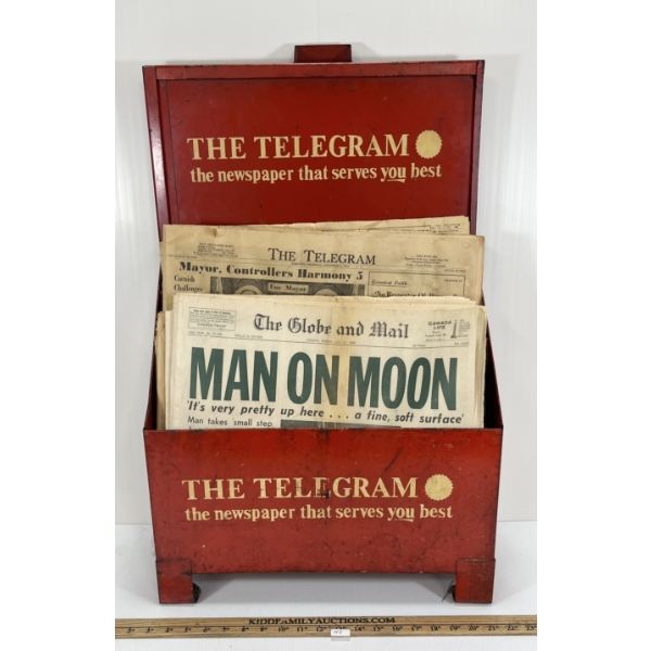 THE TORONTO TELEGRAM  NEWS STAND & 1953 NEWSPAPERS