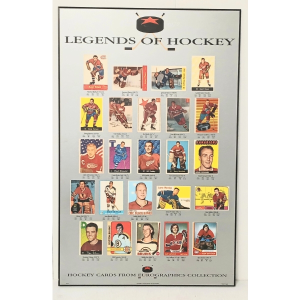 1942-1972 LEGENDS OF HOCKEY - BOARD SIGN