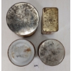 Image 6 : LOT OF 4 - MISC TOBACCO TINS - INCL CARTER HALL & PICOBAC, ETC.