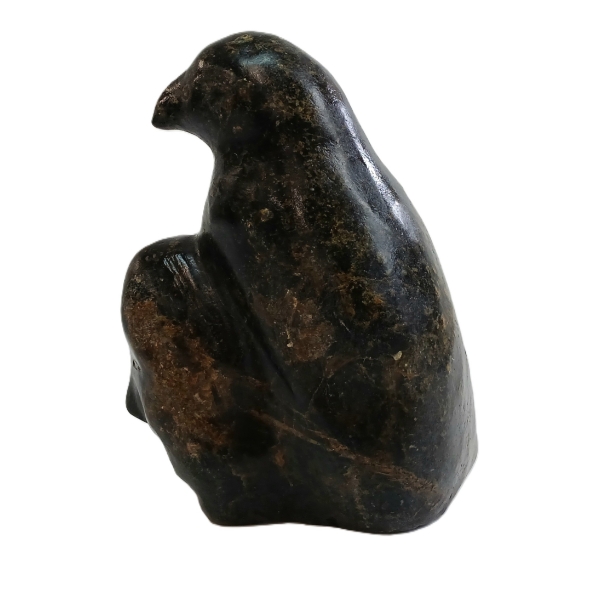 BIRD & FACE FIGURE - SIGNED - STONE