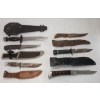 Image 2 : LOT OF 6 - FIXED BLADE & FOLDING KNIVES W/ SHEATHS