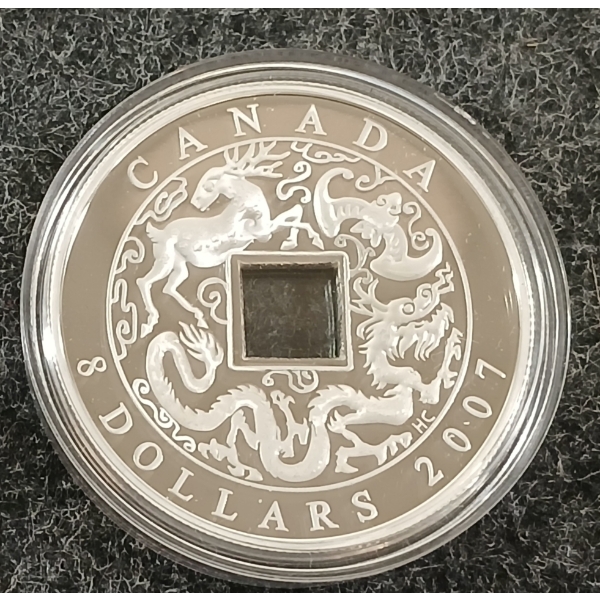 2007 RCM $8 FINE SILVER COIN - CHINESE
