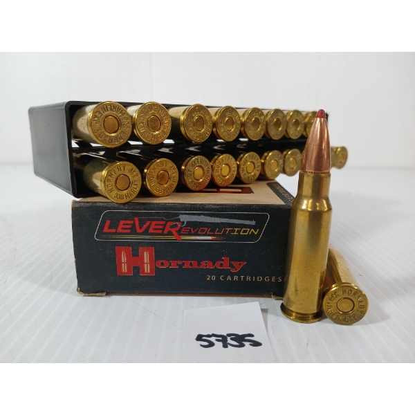AMMO: 20X HORNADY LEVEREVOLUTION .338 MAR EXP - 200GR - FTX